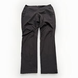 Duluth Trading Womens Black Straight Leg Leggings Pull On Pants Size L Large